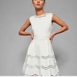 Ted Baker Light Blue fit flare Dress size 0